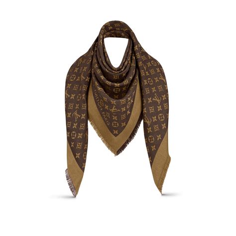 louis vuitton denim monogram shawl|louis Vuitton Monogram shawl black.